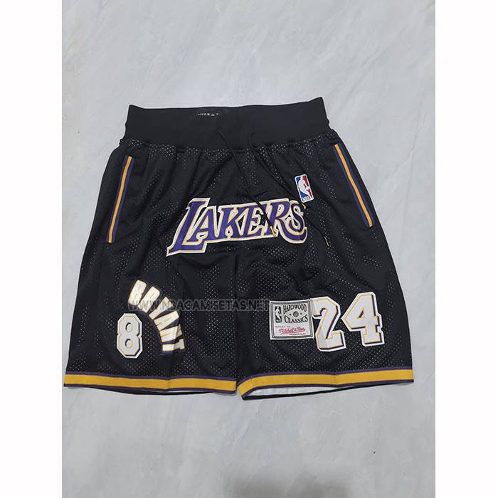 Pantalone Los Angeles Lakers Mitchell & Ness Hardwood Classics Negro